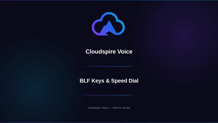 Watch: BLF Keys & Speed Dial